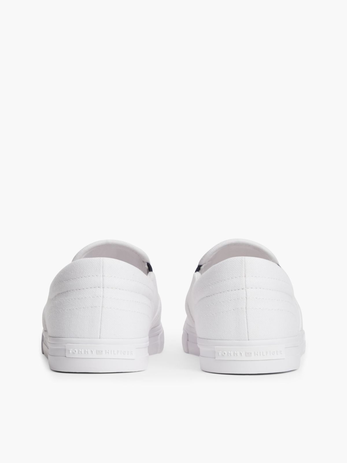 Canvas Slip-On Trainers — White