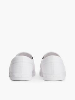 Canvas Slip-On Trainers — White 4