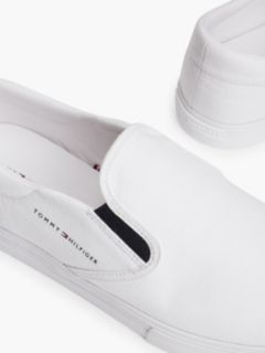 Canvas Slip-On Trainers — White 6
