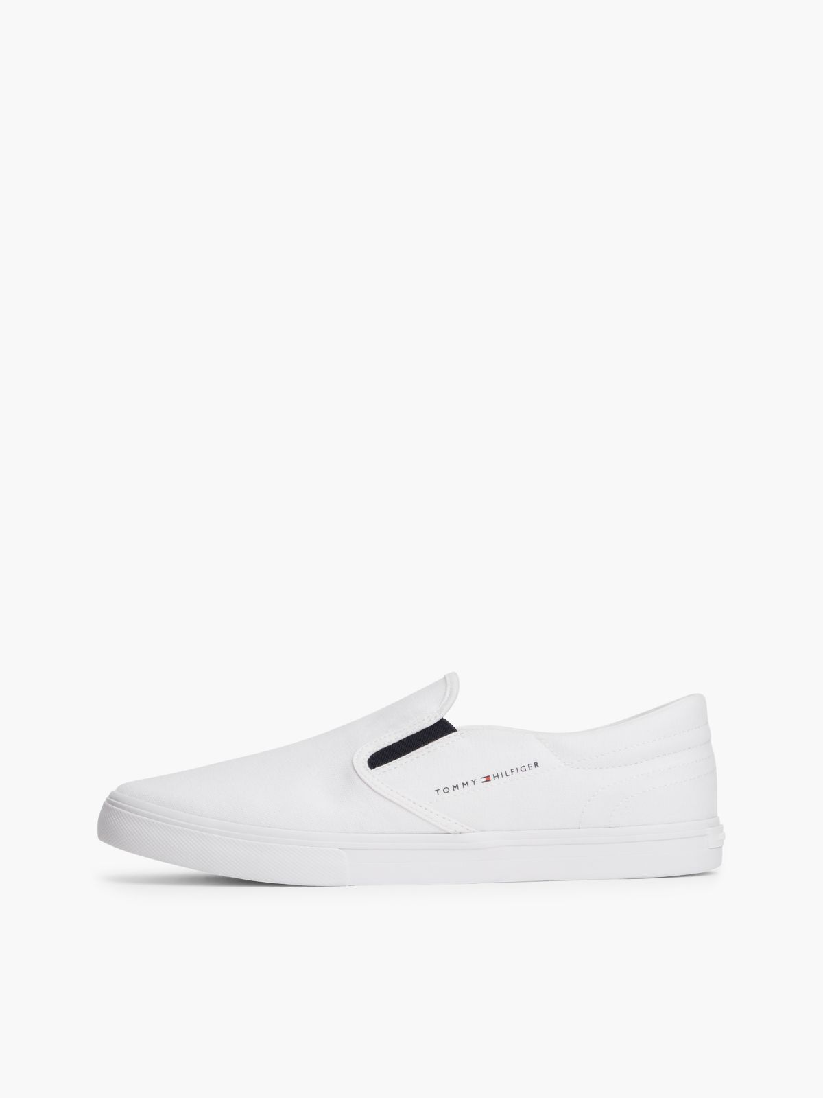 Canvas Slip-On Trainers — White