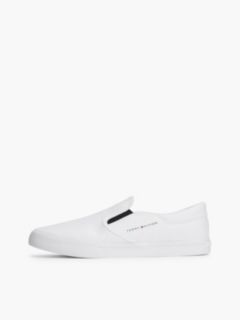 Canvas Slip-On Trainers — White 7