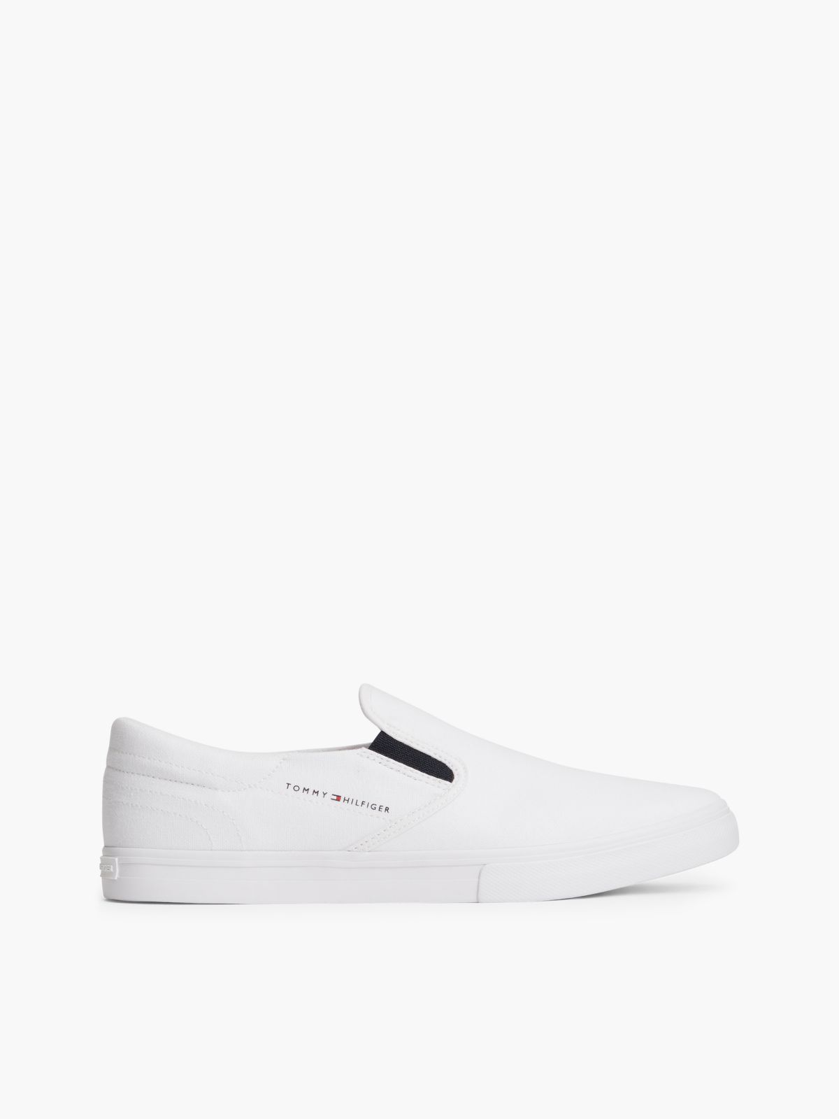 Canvas Slip-On Trainers — White