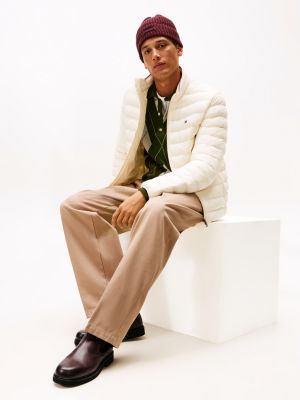 bottes chelsea en cuir légères marron pour hommes tommy hilfiger