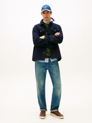 brown leather debossed logo court trainers for men tommy hilfiger