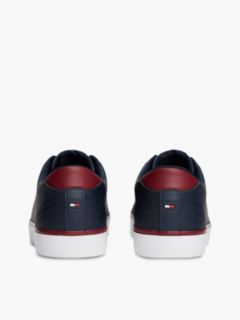 Low Profile Trainers With Leather — Blue 4