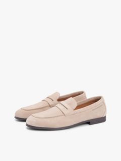 Suede Flexible Loafers — Beige 2