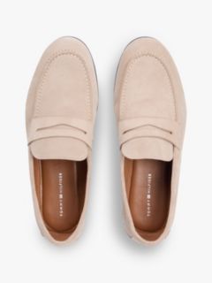 Suede Flexible Loafers — Beige 3