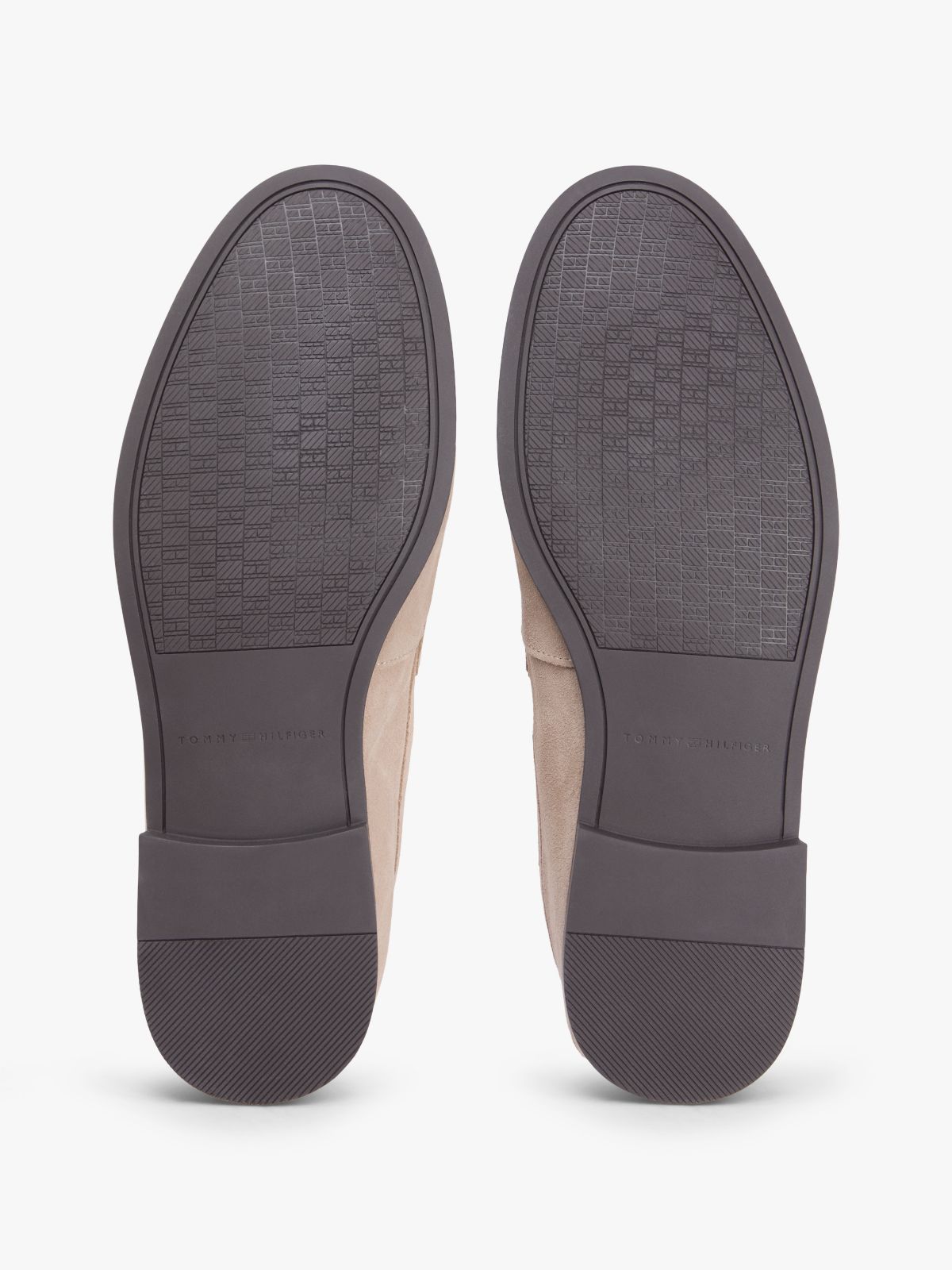 Suede Flexible Loafers — Beige