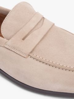 Suede Flexible Loafers — Beige 6