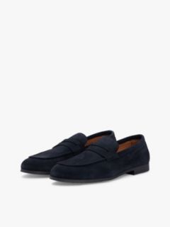Suede Flexible Loafers — Blue 2
