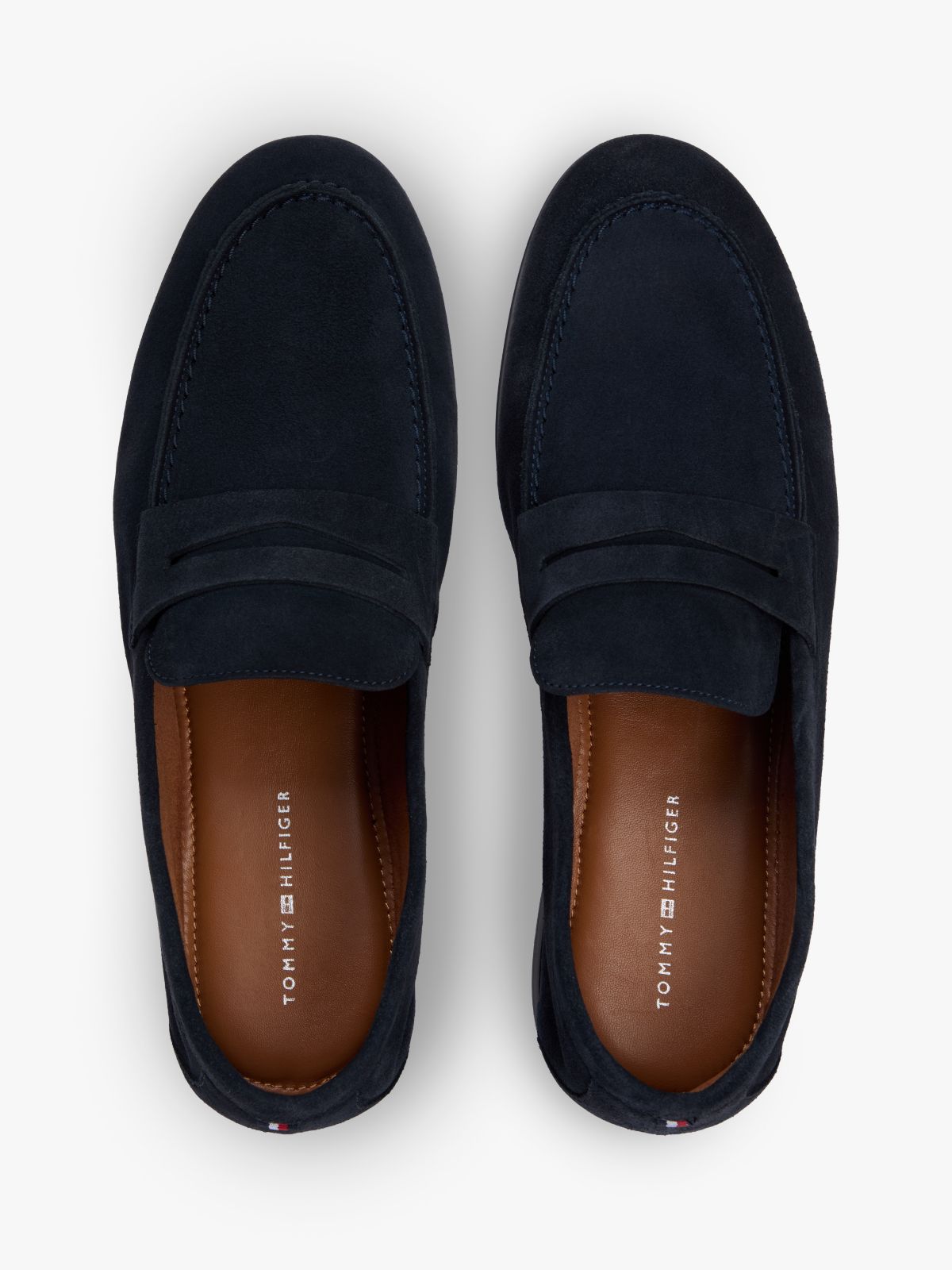 Suede Flexible Loafers — Blue