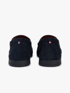 Suede Flexible Loafers — Blue 4