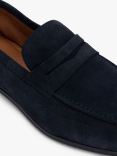 Suede Flexible Loafers — Blue 6
