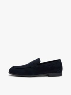 Suede Flexible Loafers — Blue 7