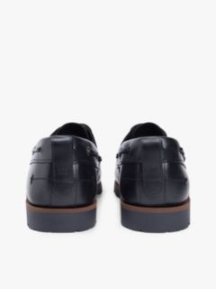 Leather Cleat Lightweight Boat Shoes — Black 4