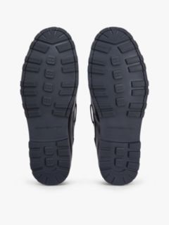 Leather Cleat Lightweight Boat Shoes — Black 5