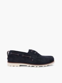Suede Cleat Lightweight Boat Shoes — Blue 1
