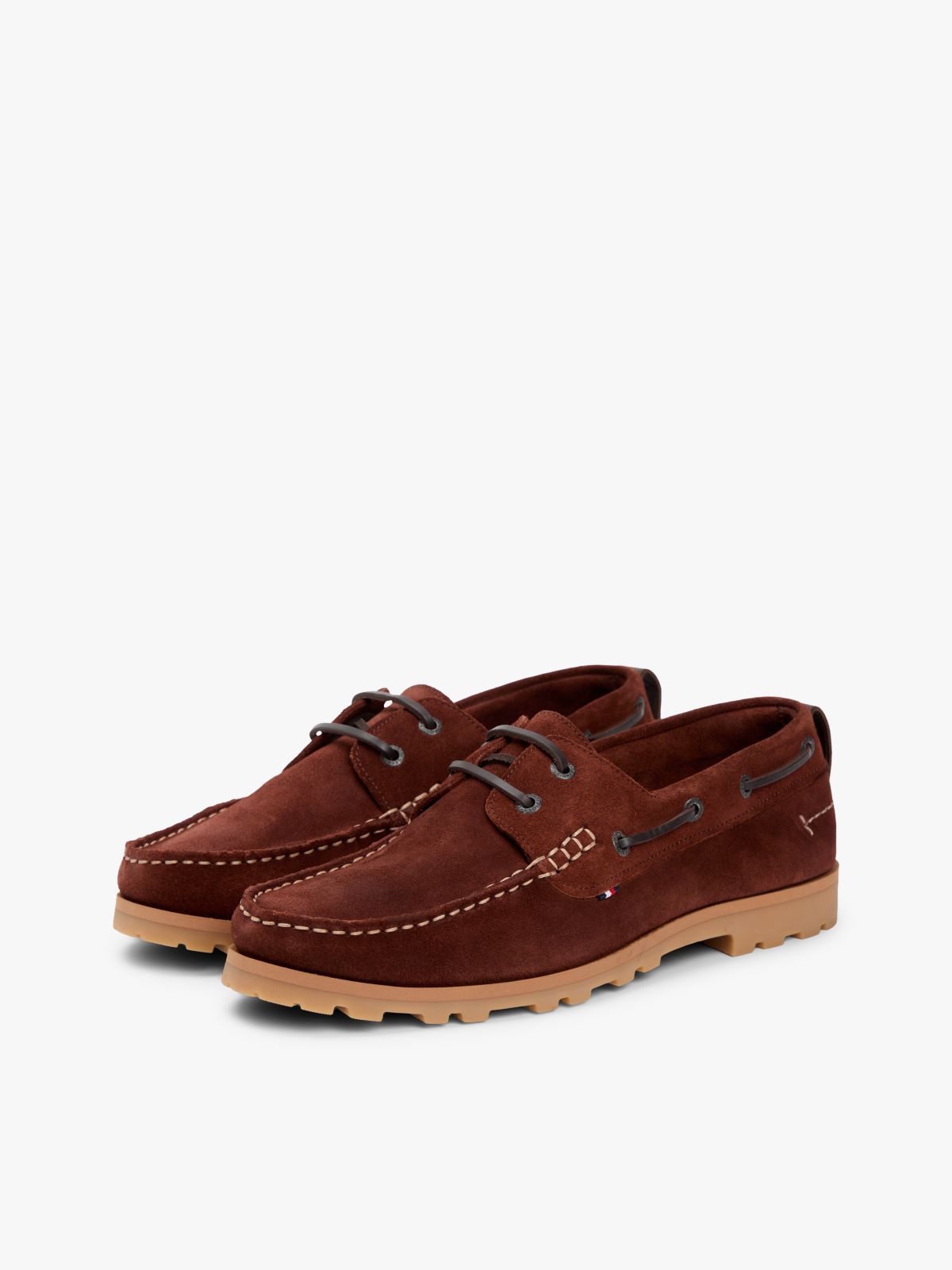 Suede Cleat Lightweight Boat Shoes — Brown