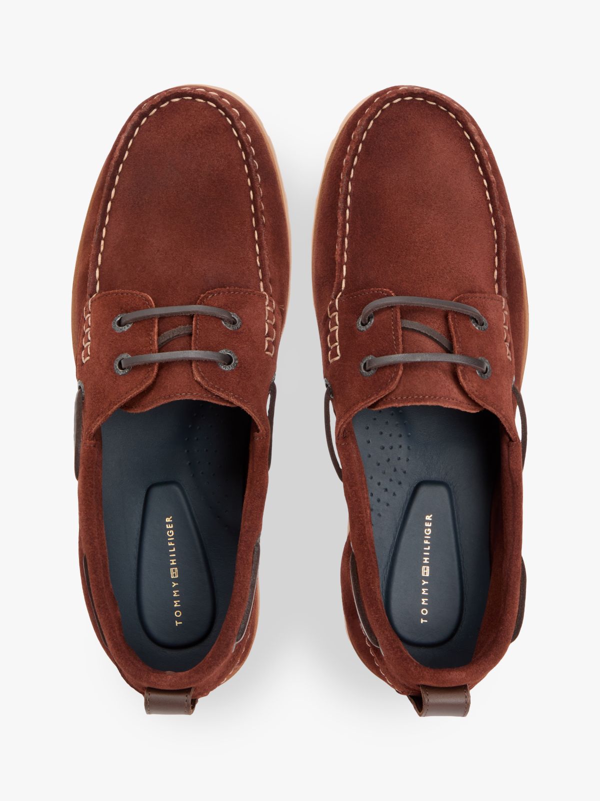 Suede Cleat Lightweight Boat Shoes — Brown