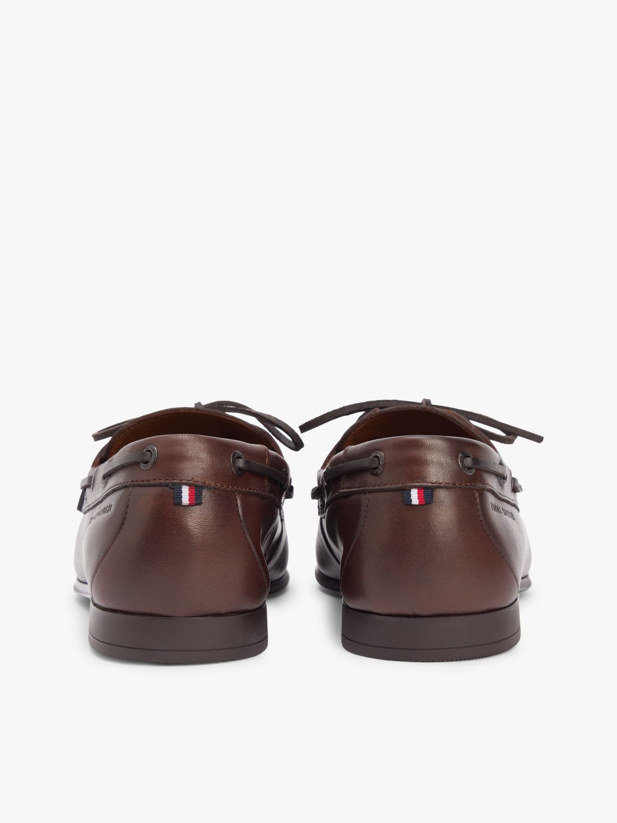Leather Flexible Boat Shoes — Brown