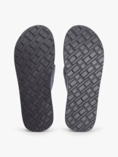 Pure Linen Chambray Jacquard Flip-Flops — Blue 5