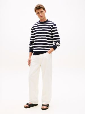 sandali in pelle con intersuola in sughero nero da uomini tommy hilfiger