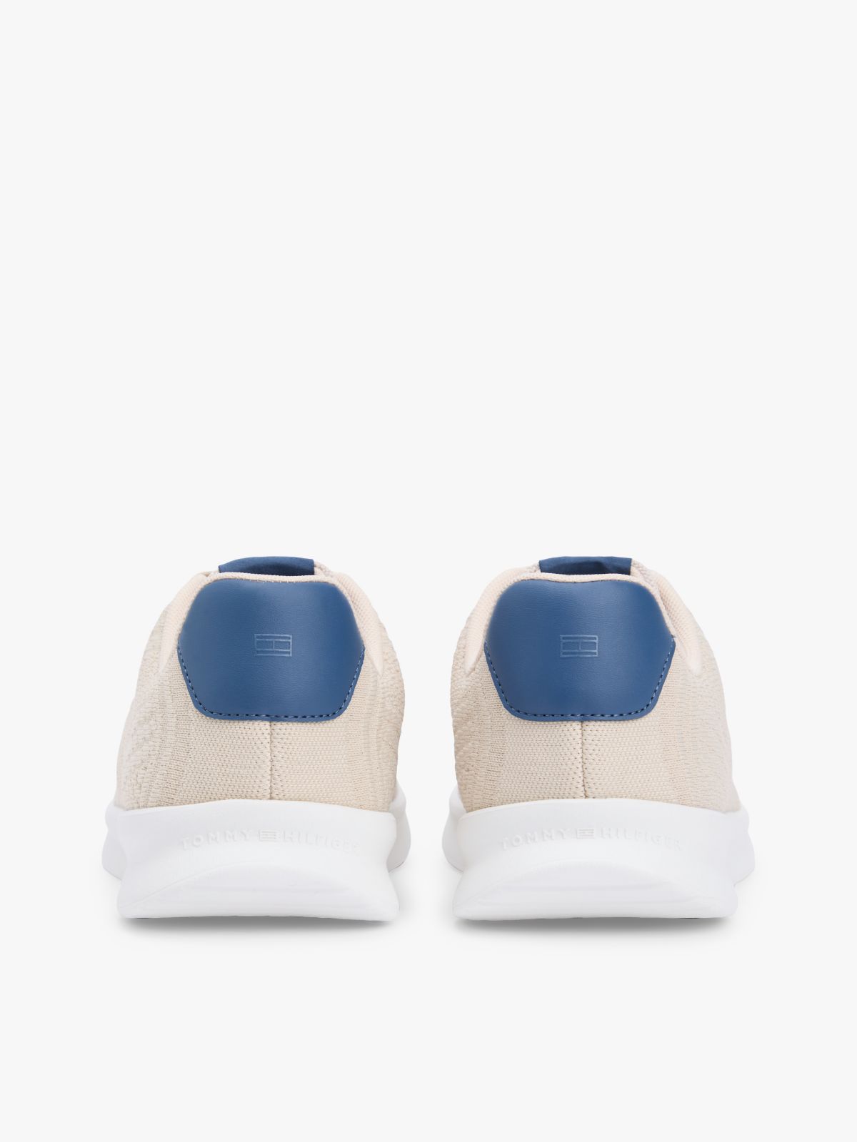 Hilfiger Monotype Lightweight Knit Trainers — Beige