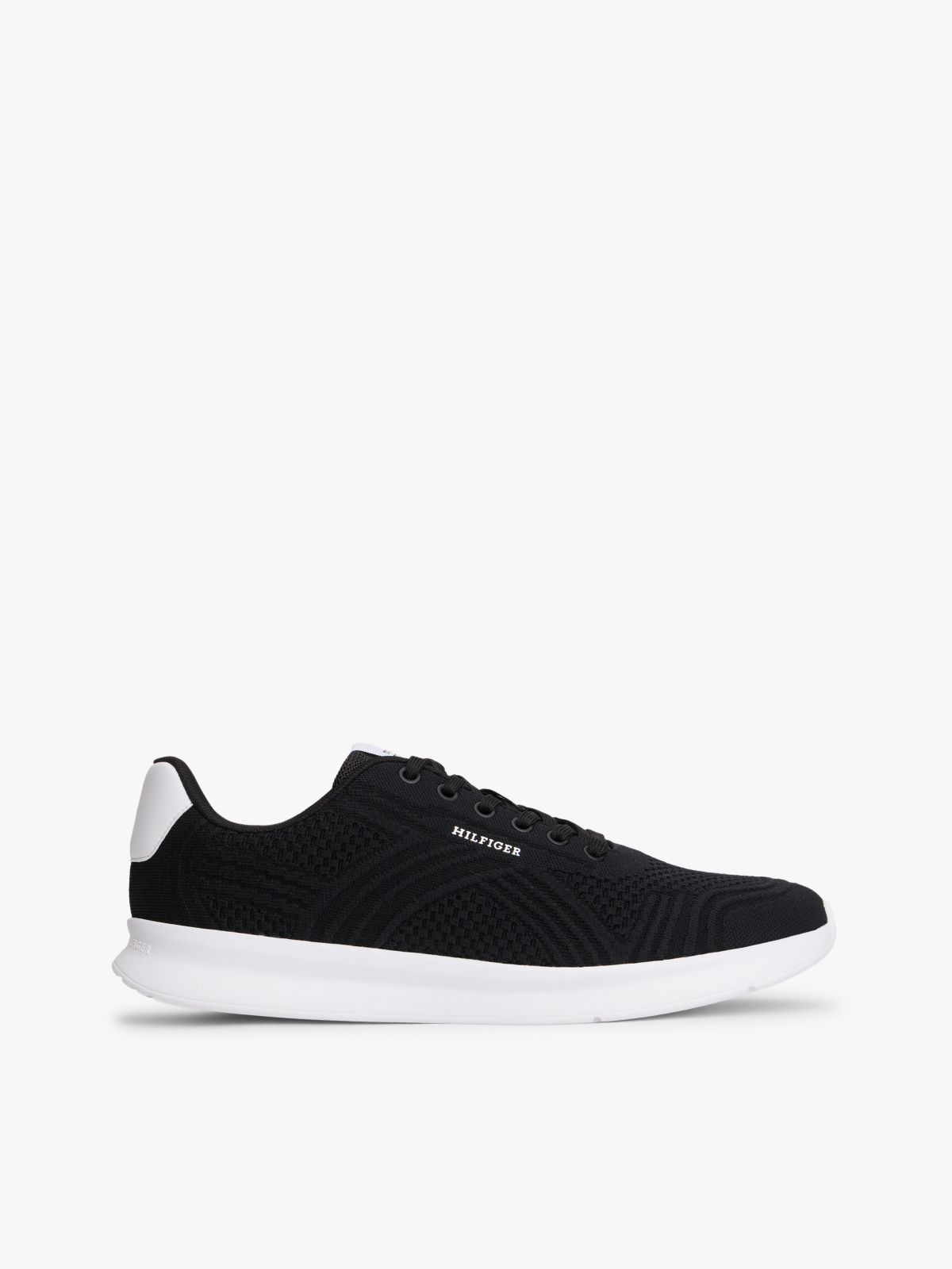 Hilfiger Monotype Lightweight Knit Trainers — Black