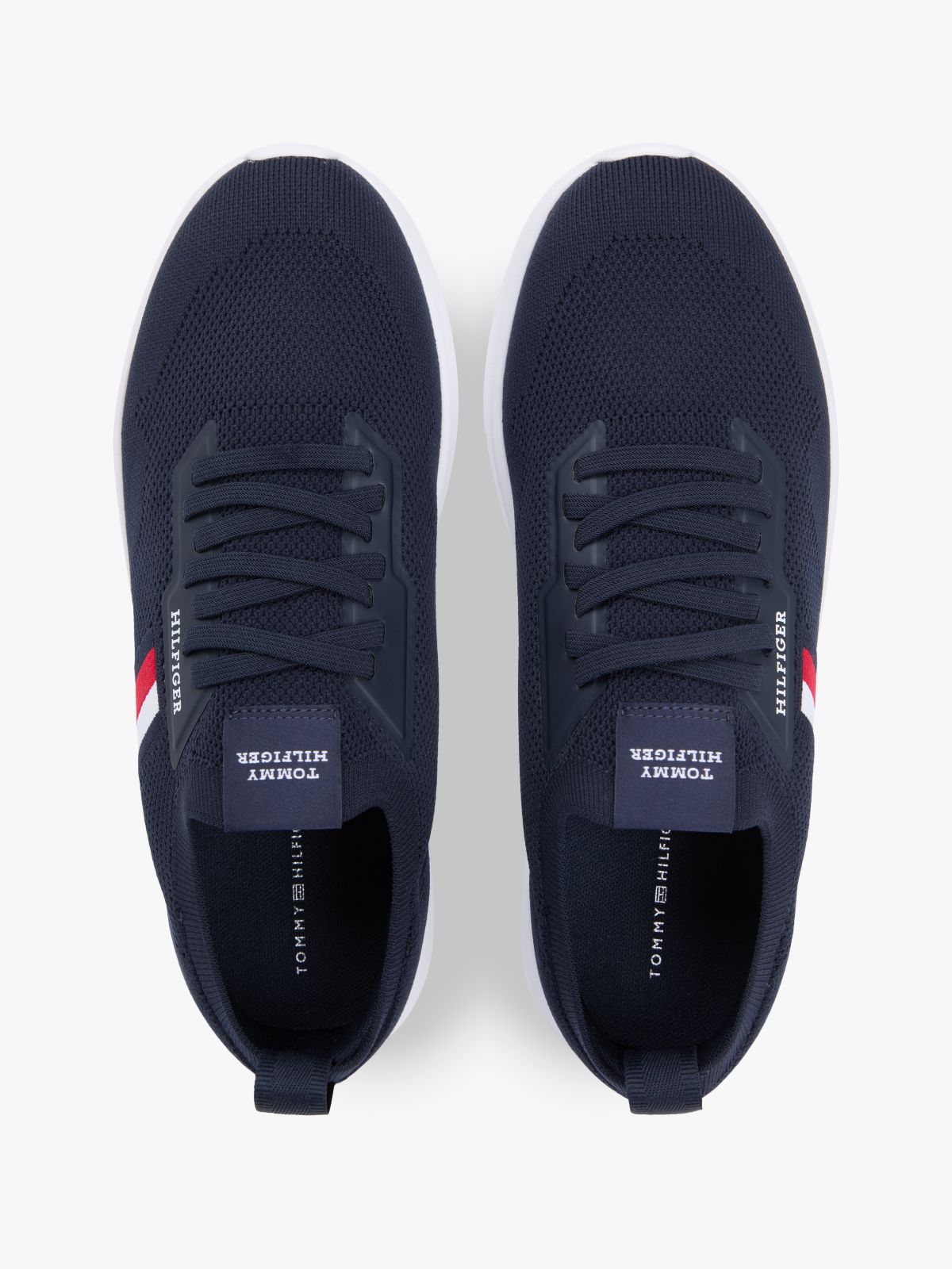 Hilfiger Monotype Lightweight Knit Trainers — Blue