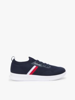 Hilfiger Monotype Lightweight Knit Trainers — Blue 1