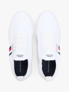 Hilfiger Monotype Lightweight Knit Trainers — White 3