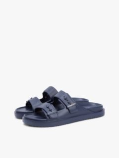 Lightweight Pin Buckle Serrated Pool Slides — Blue 2