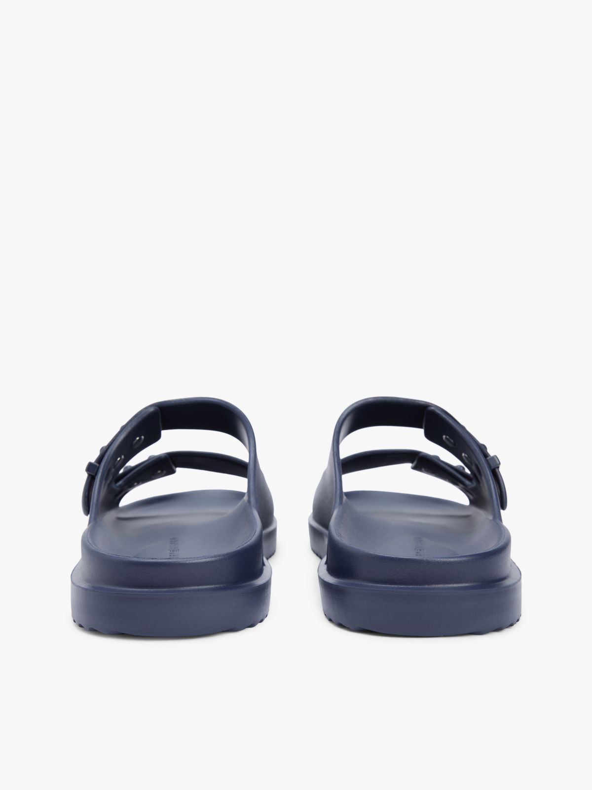 Lightweight Pin Buckle Serrated Pool Slides — Blue