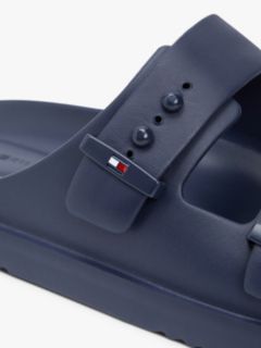 Lightweight Pin Buckle Serrated Pool Slides — Blue 6