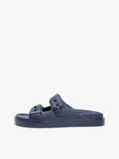 Lightweight Pin Buckle Serrated Pool Slides — Blue 7