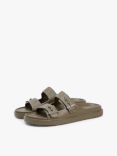 Lightweight Pin Buckle Serrated Pool Slides — Green 2