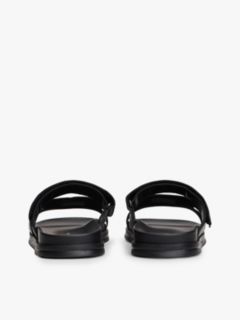 Premium Leather Cutout Sandals — Black 4