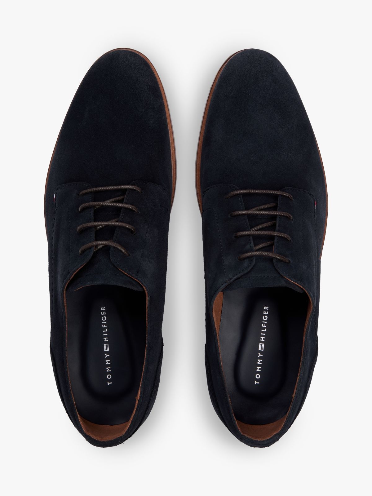 Suede Derby Shoes — Blue