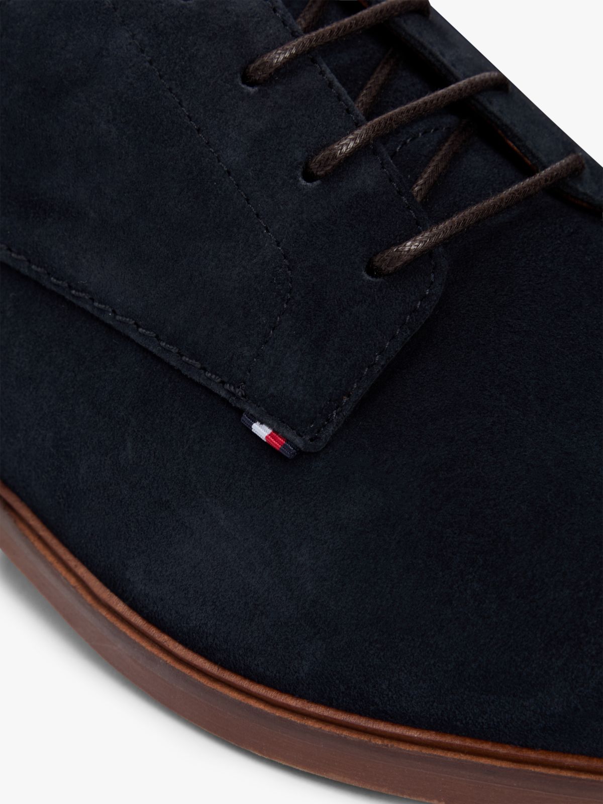 Suede Derby Shoes — Blue