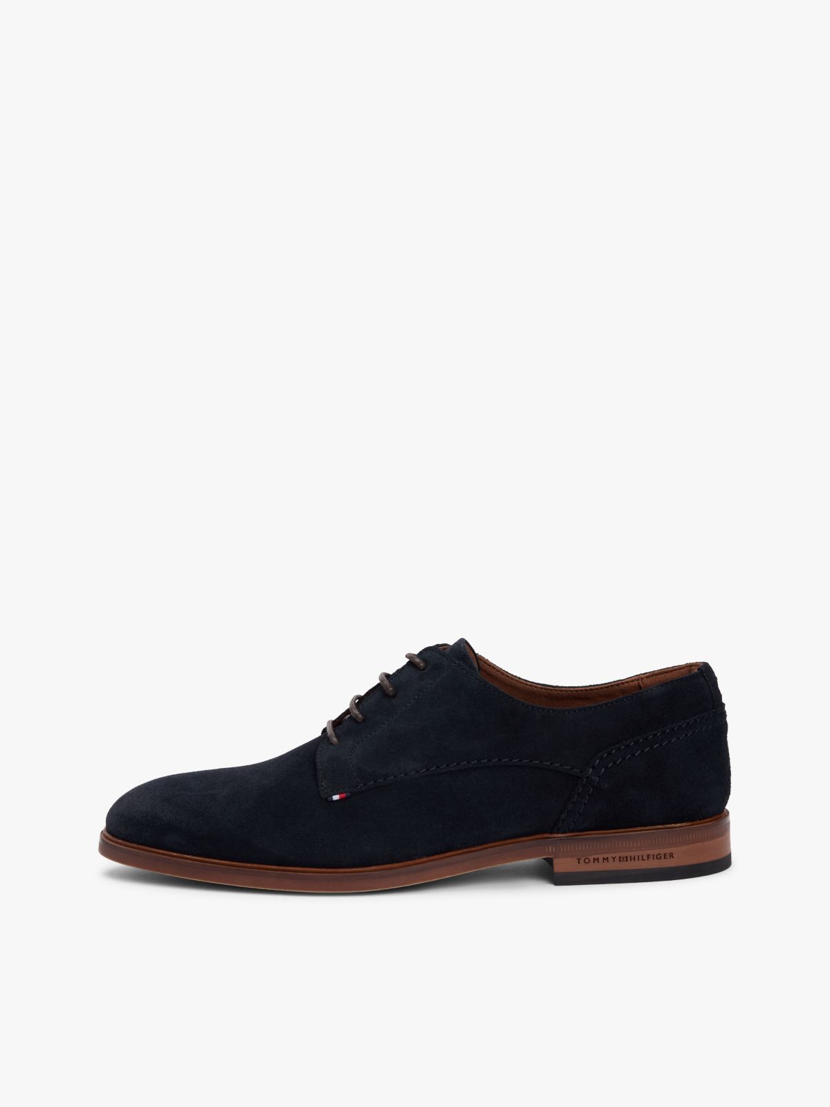 Suede Derby Shoes — Blue