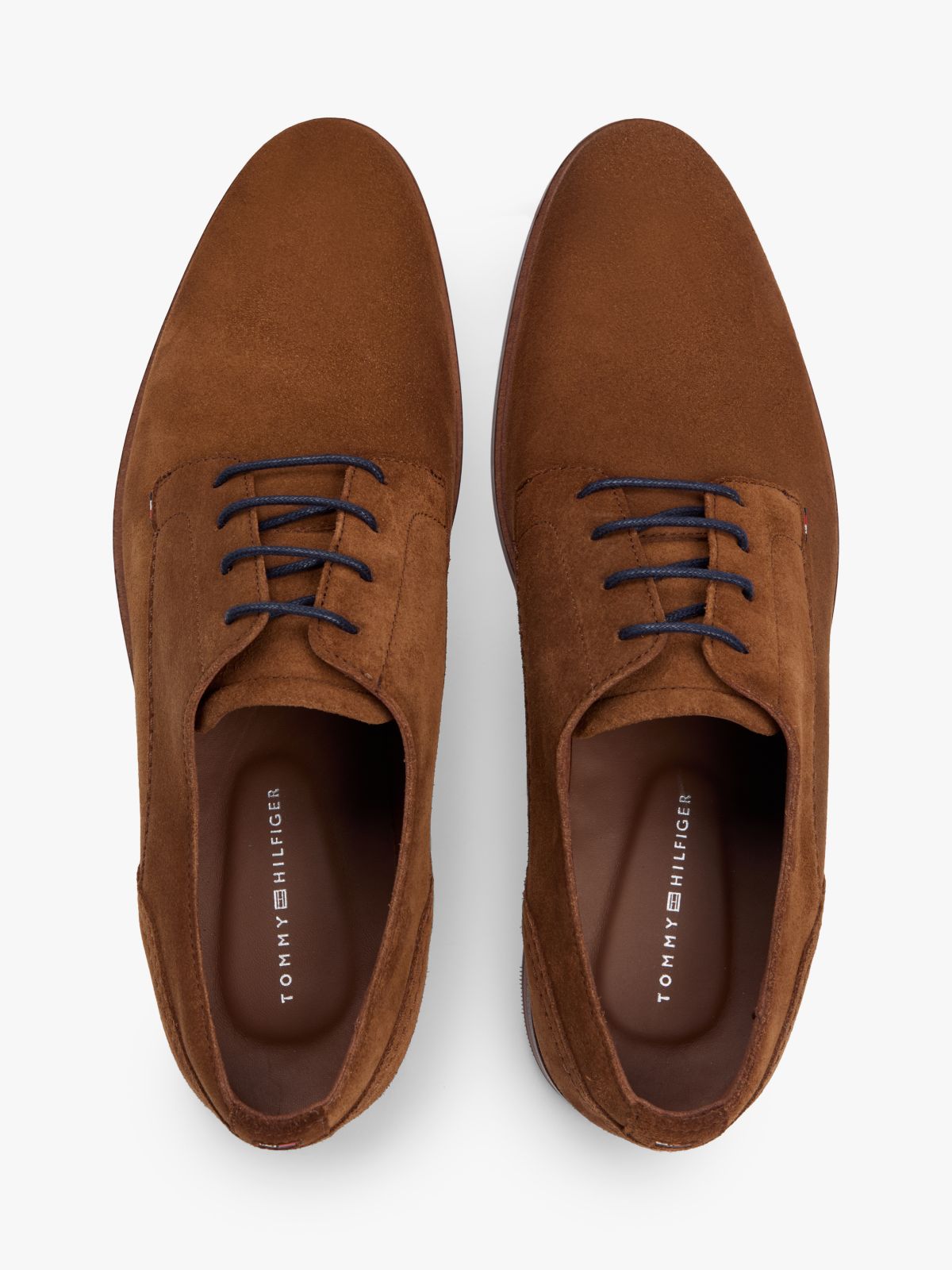 Suede Derby Shoes — Brown