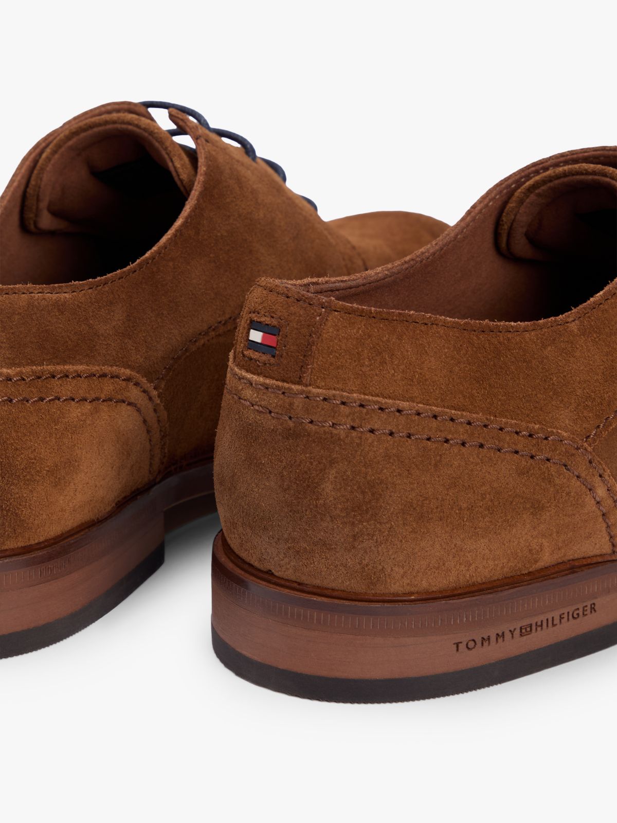 Suede Derby Shoes — Brown