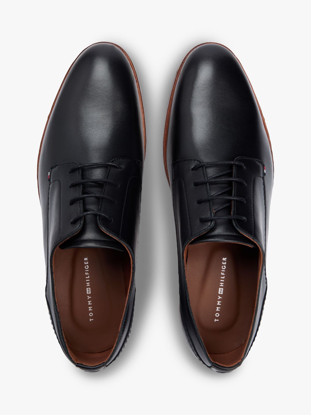 Leather Derby Shoes — Black