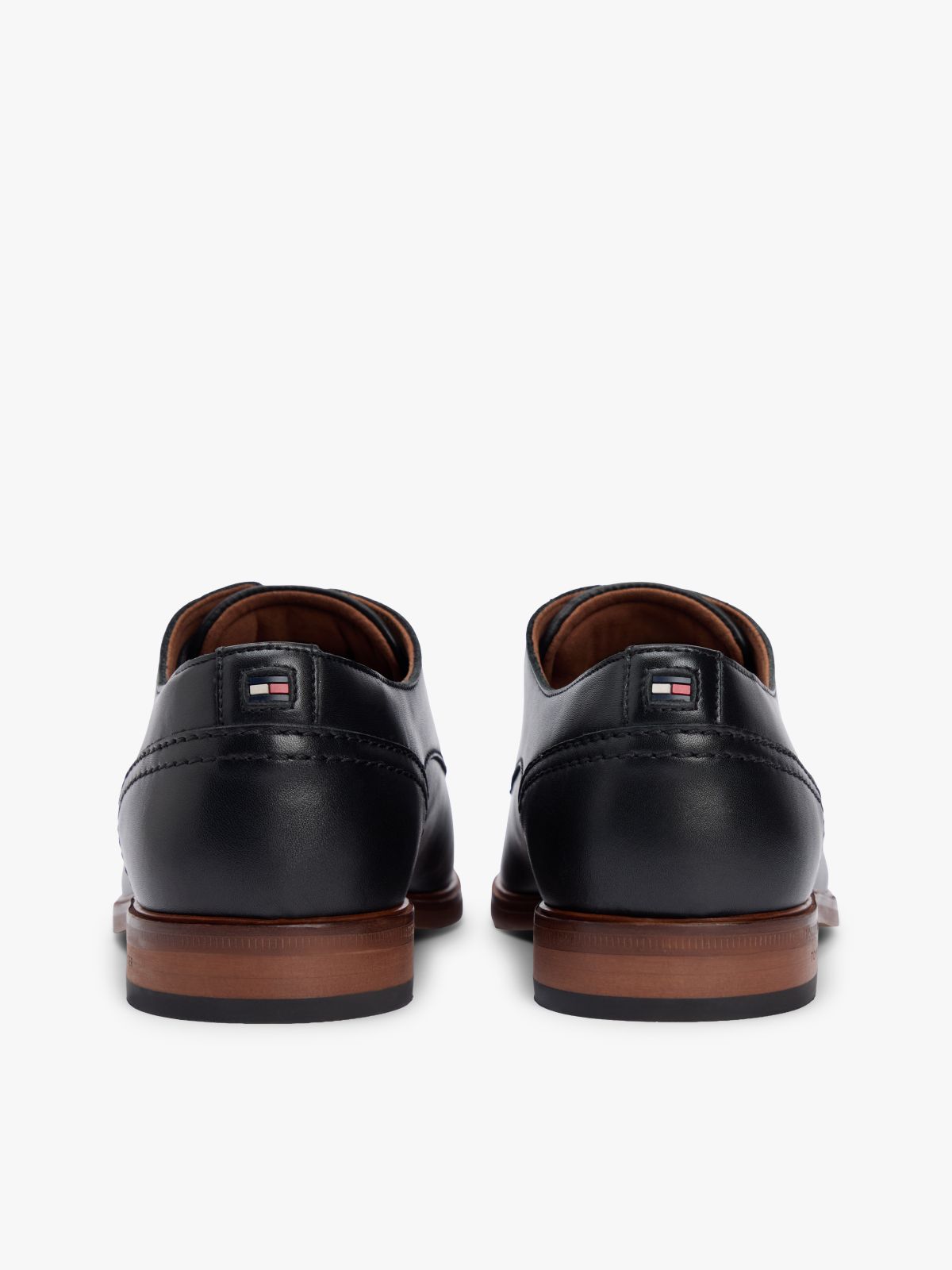Leather Derby Shoes — Black