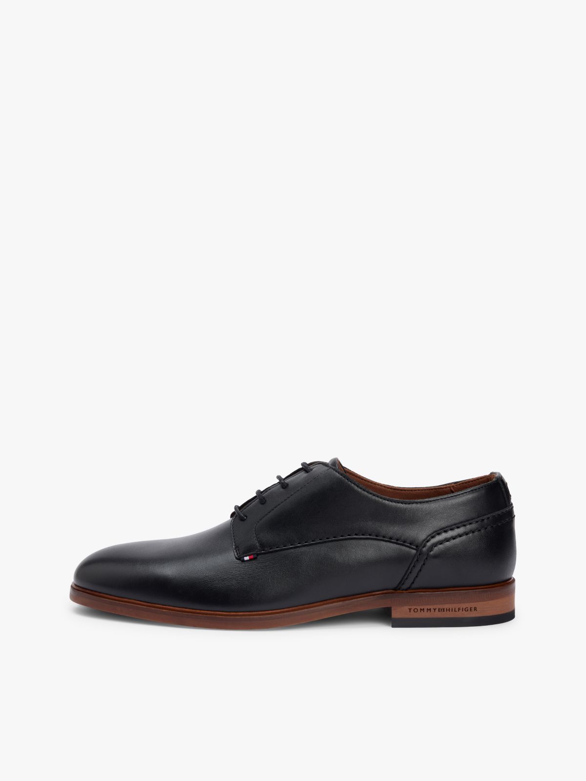 Leather Derby Shoes — Black