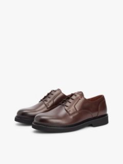 Ultra Lightweight Leather Derby Shoes — Brown 2