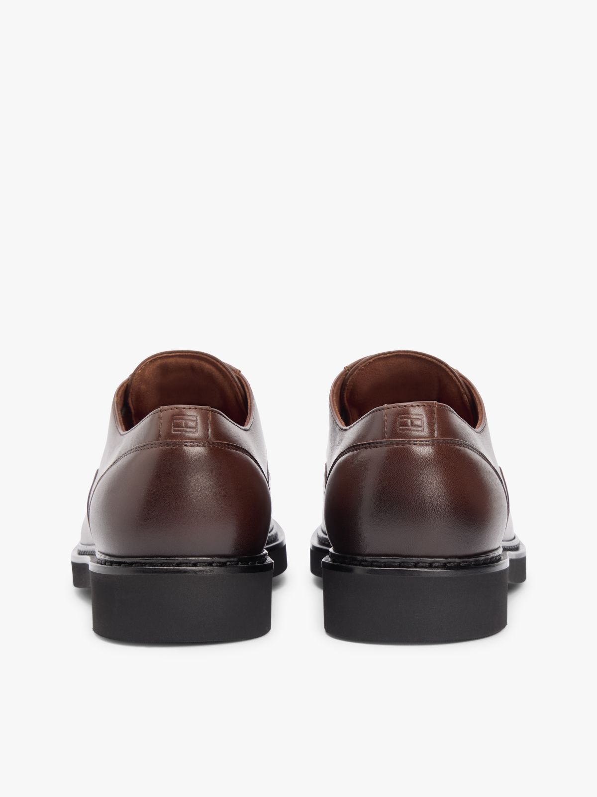 Ultra Lightweight Leather Derby Shoes — Brown