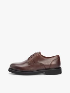 Ultra Lightweight Leather Derby Shoes — Brown 7
