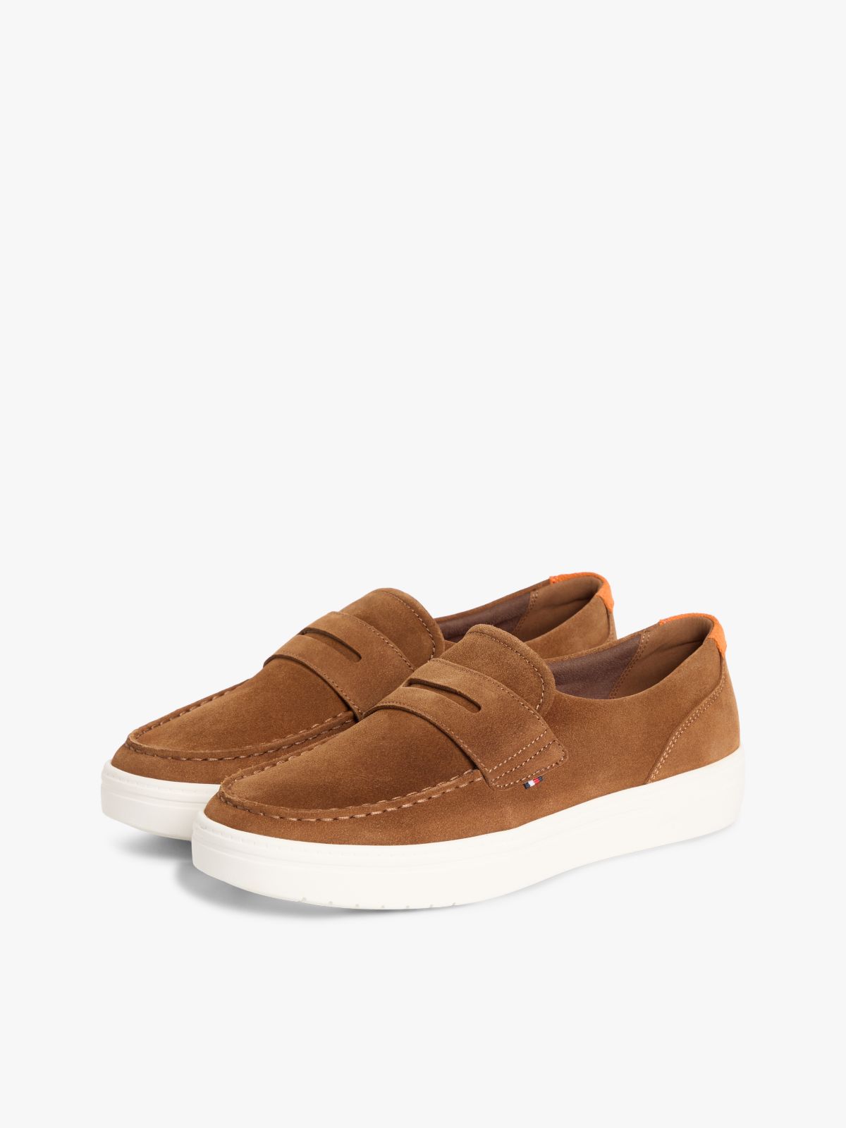 Lightweight Suede Hybrid Loafers — Brown