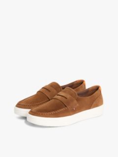 Lightweight Suede Hybrid Loafers — Brown 2